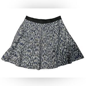 ELEVEN 22 flared A-line mini skirt Blue Knit Multi color Size Small